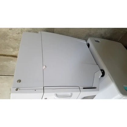 Gray office printer with sleek plastic casing featured in advanced sterilization products sterrad nx sterilizer design