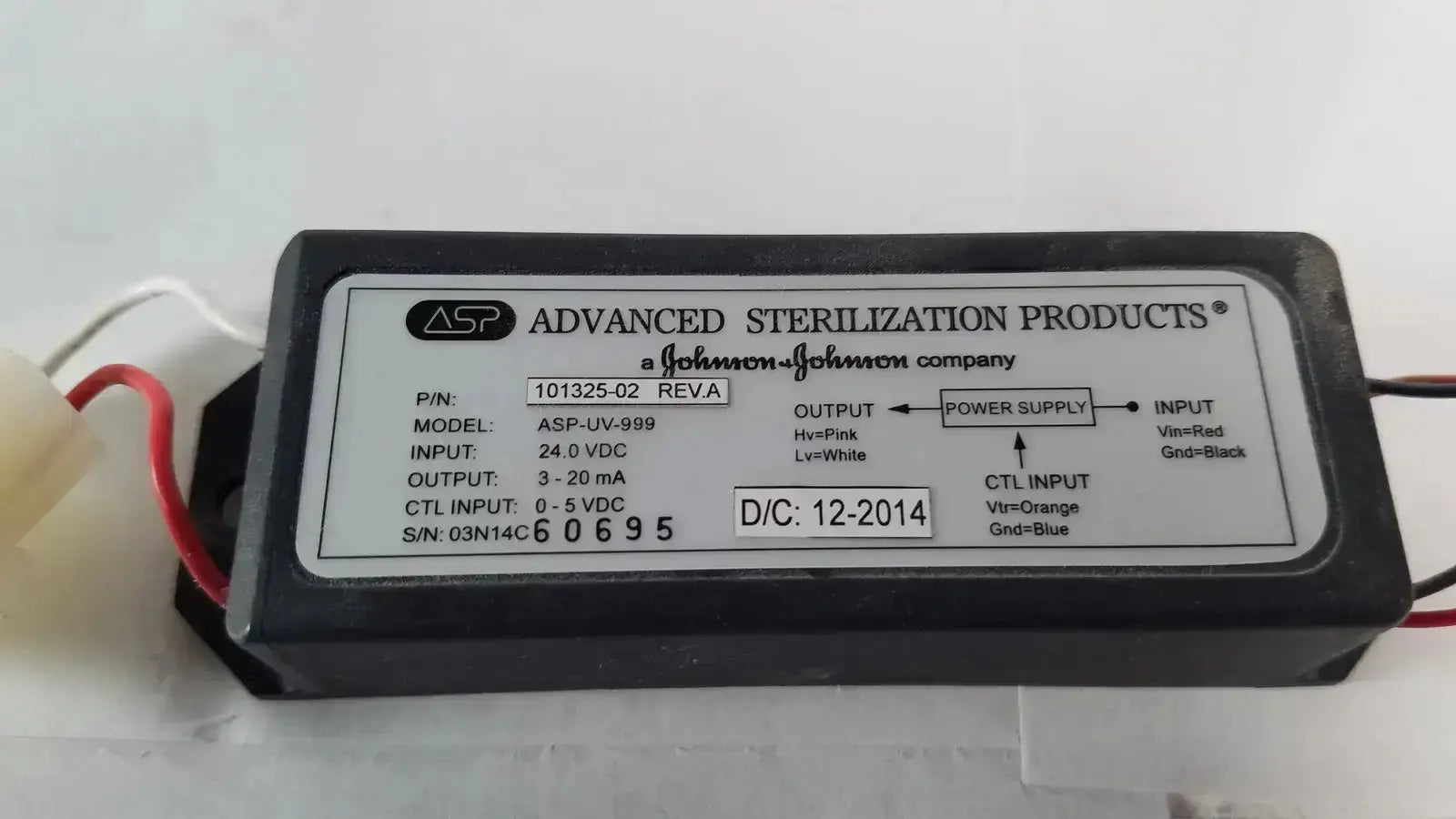ASP Advanced Sterilization Products Light Power Supply ASP-UV-999 Power Supply, second-hand product photo 2