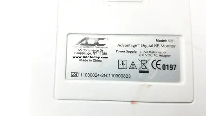 ADC Advantage Digital BP Monitor 6021 - Untested Blood Pressure Monitor, as-is (for parts) product photo 7