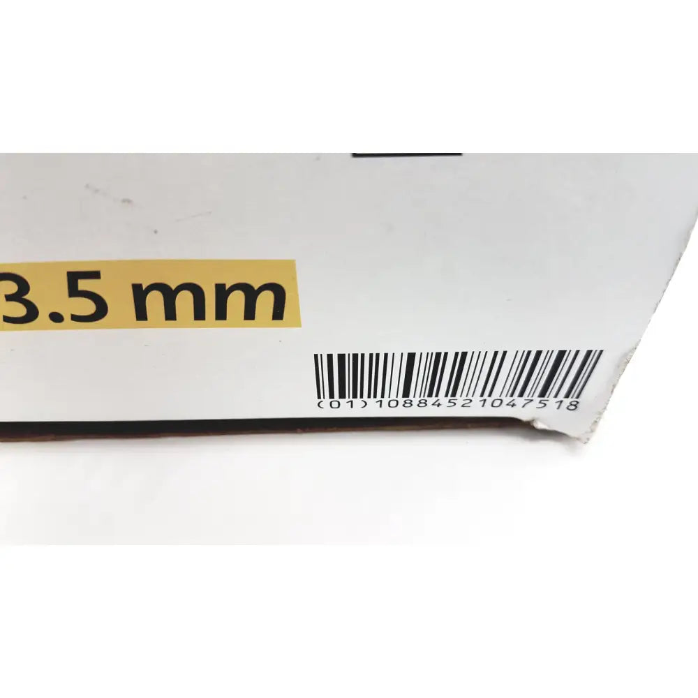 White cardboard box of aerogen oxygen tubing 2m ref with yellow label showing 3.5 mm and barcode below