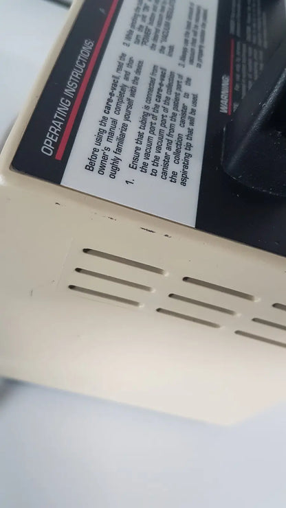 Aeros Care-E-Vac II Portable Suctiion Unit Portable Suction Unit, as-is (for parts) product photo 9
