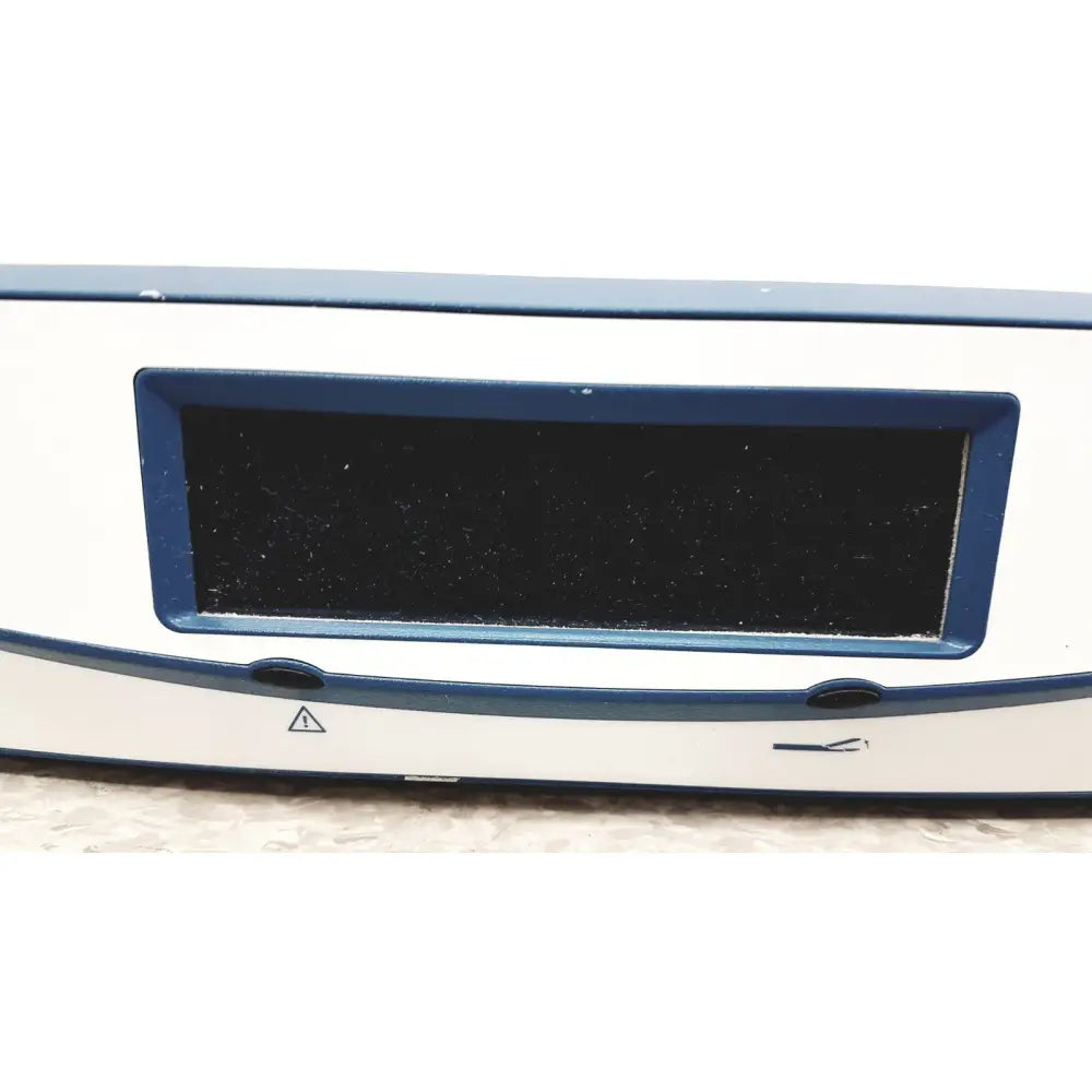 White and blue digital scale with black display screen on aesculap 78532 lektrofuse electrosurgical generator unit