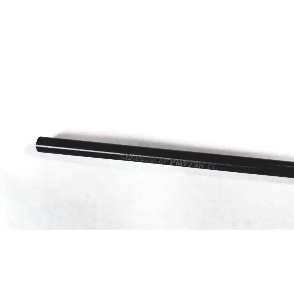 Black cylindrical metal aesculap insulated outer tube with engraved text koa esculap pm973r ce