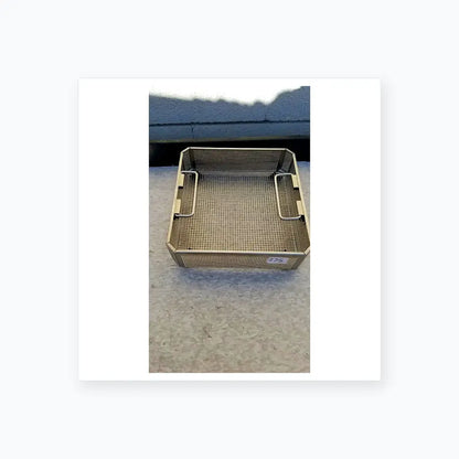 Reuse Medical Aesculap JF113R Stainless Steel Instrument Sterilization Basket Tray Sterilization Trays & Cases, second-hand product photo 1
