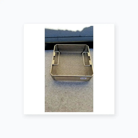 Reuse Medical Aesculap JF113R Stainless Steel Instrument Sterilization Basket Tray Sterilization Trays & Cases, second-hand product photo 1