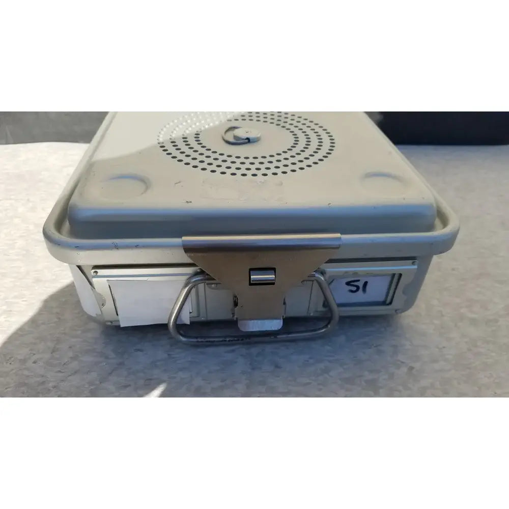 Reuse Medical Aesculap JK341 Half Size Sterilization Case And Lid Sterilization Trays & Cases, second-hand product photo 1