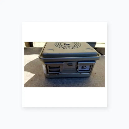 Reuse Medical Aesculap JK341 Half Size Sterilization Case With Lid Sterilization Trays & Cases, second-hand product photo 1