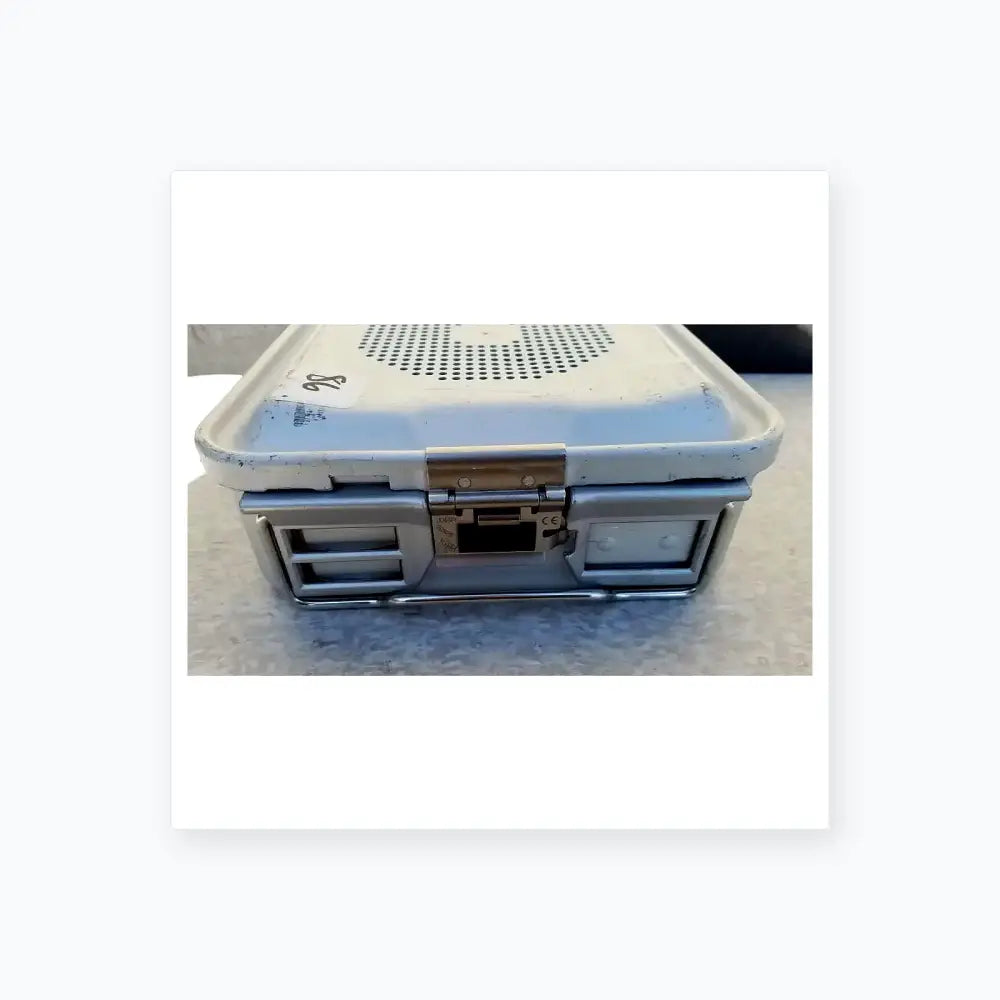 Reuse Medical Aesculap JN340 Instrument Sterilization Container Tray With Lid Sterilization Trays & Cases, second-hand product photo 1
