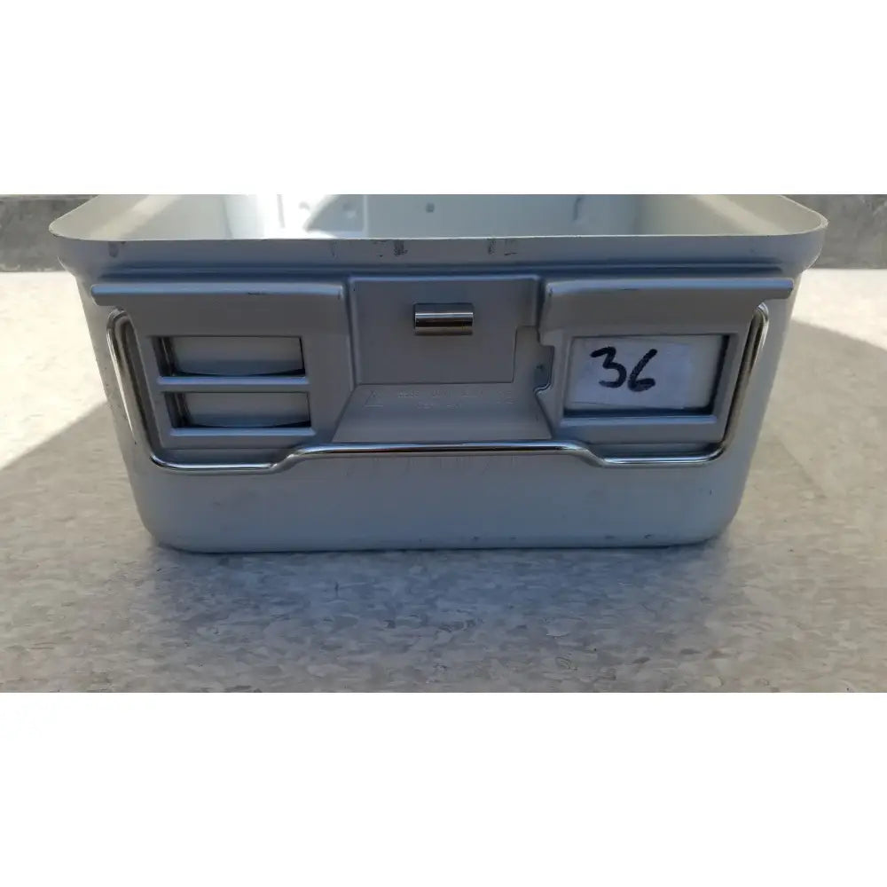 Reuse Medical Aesculap JN342 Sterilization Container System Without Lid Sterilization Trays & Cases, second-hand product photo 1