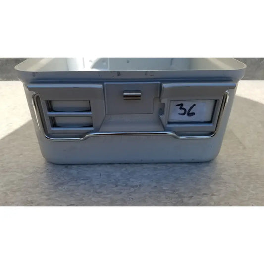 Reuse Medical Aesculap JN342 Sterilization Container System Without Lid Sterilization Trays & Cases, second-hand product photo 1