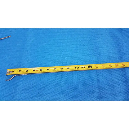 Yellow metal tape measure with black markings and silver hook for aesculap laparoscopic instrument model pm 716r use