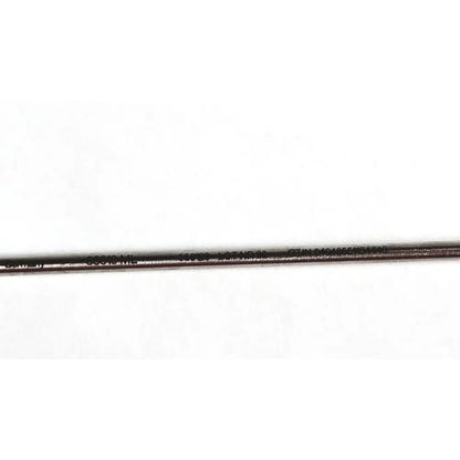 Black metal aesculap maryland curved grasping forceps insert serrated surgical instrument with engraved text along length