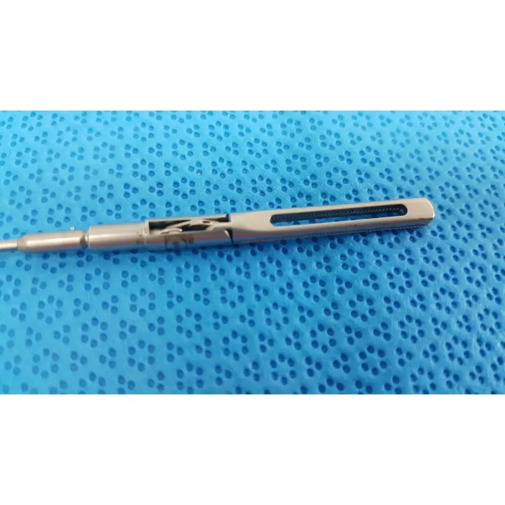 Silver aesculap pm618r laparoscopic instrument with sleek metallic finish and precise cutting edges for surgery