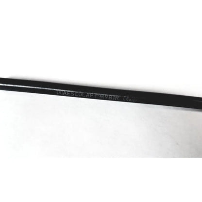 Black cylindrical aesculap pm981r insulated outer tube with embossed text and ce marking for laparoscopic use