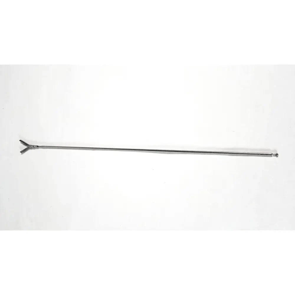 Aesculap precision dissector surgical instrument with a sleek metallic shaft and y-shaped tip for minimally invasive surgery