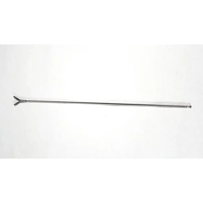 Aesculap precision dissector surgical instrument with a sleek metallic shaft and y-shaped tip for minimally invasive surgery