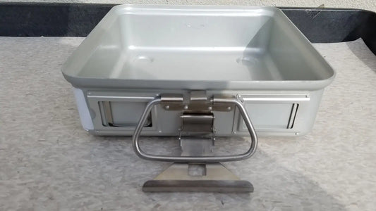 Reuse Medical Aesculap Sterilization Container #1098552 Without Lid Sterilization Trays & Cases, second-hand product photo 1