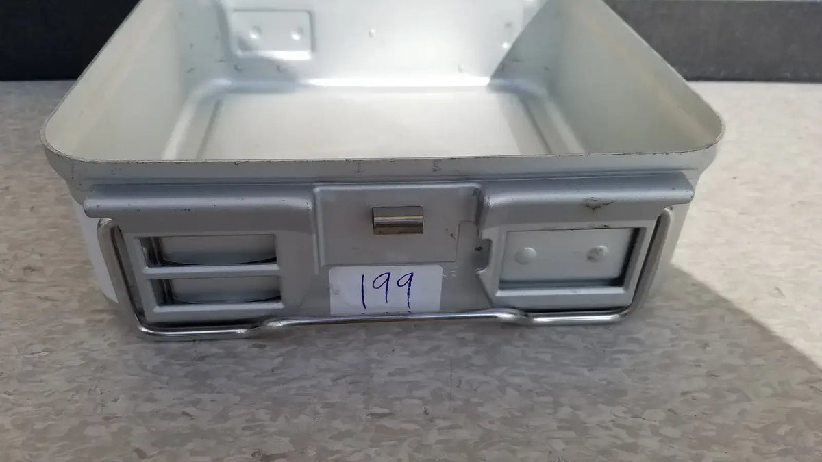 Reuse Medical Aesculap Sterilization Container Without Lid Sterilization Trays & Cases, second-hand product photo 1