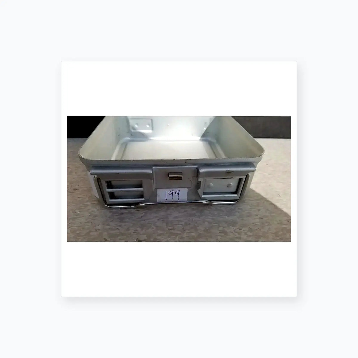 Reuse Medical Aesculap Sterilization Container Without Lid Sterilization Trays & Cases, second-hand product photo 1