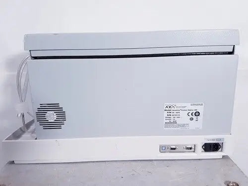 White avx model 2045 power supply unit with ventilation grille and multiple ports for affymetrix genechip fluidics station 450