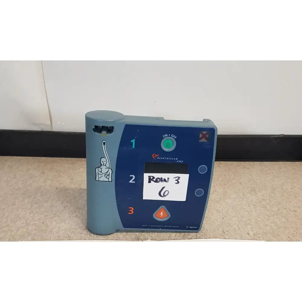 Reuse Medical Agilent Heartstream FR2 Semi Automatic Patient Monitor Defibrillators, AED Pads & Batteries, as-is (for parts) product photo 1