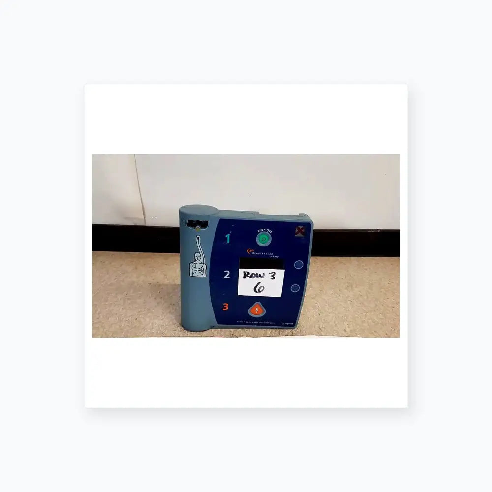 Reuse Medical Agilent Heartstream FR2 Semi Automatic Patient Monitor Defibrillators, AED Pads & Batteries, as-is (for parts) product photo 1