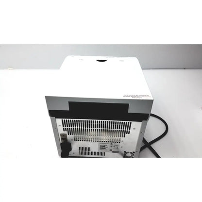 Back view of the white and gray agilent surecycler 8800 touch screen thermal cycler with black ventilation grille