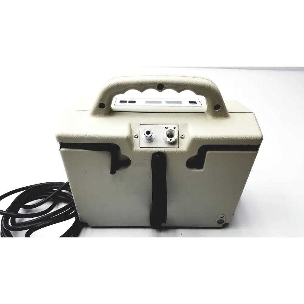 Beige aircast venaflow 30a vascular system with white control panel, black handle, and power cord for medical use