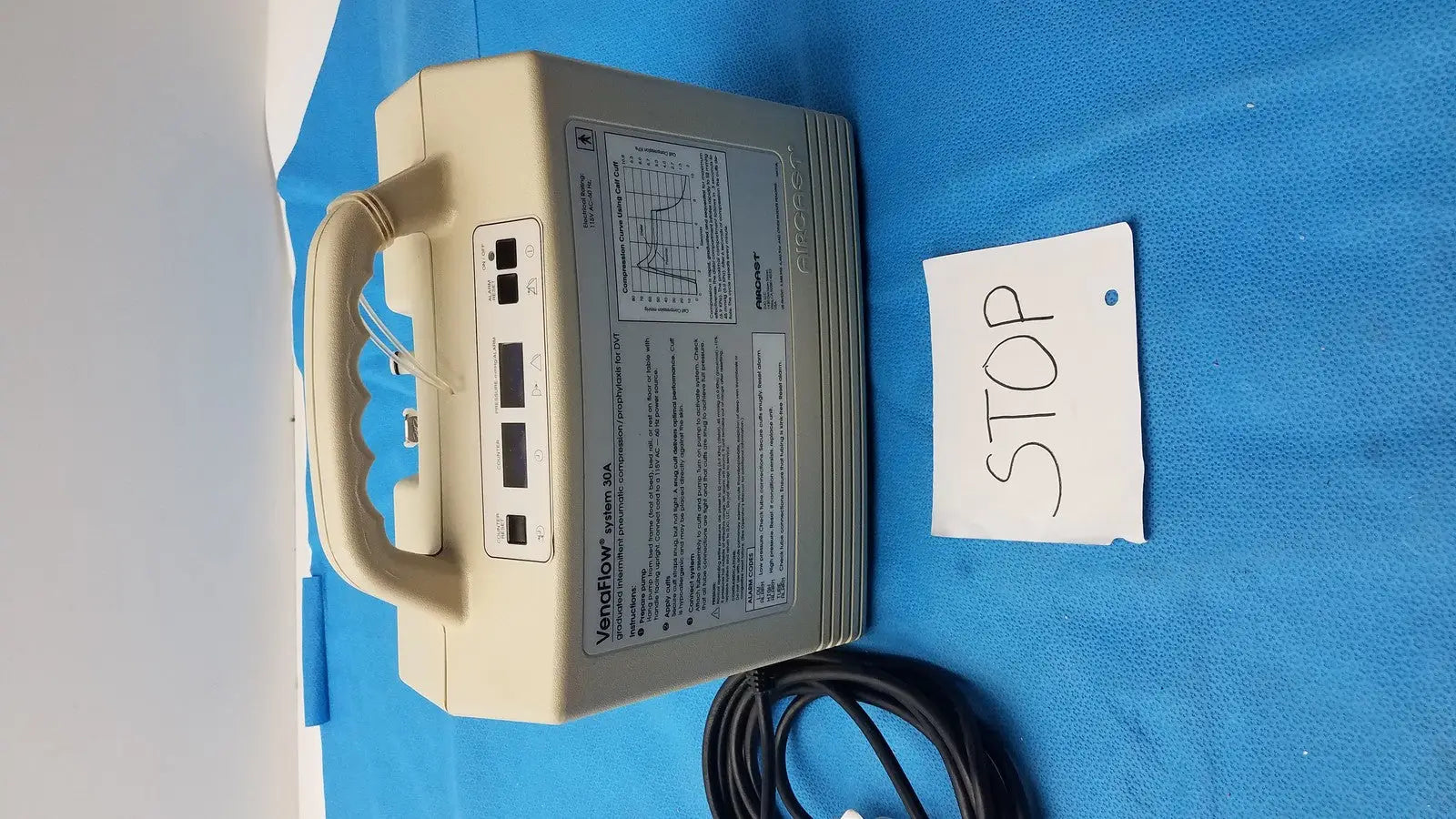 Aircast VenaFlow System 30A Compression Device – DVT Clot Prevention (Tested) Intermittent Pneumatic Compression Device, second-hand product photo 1
