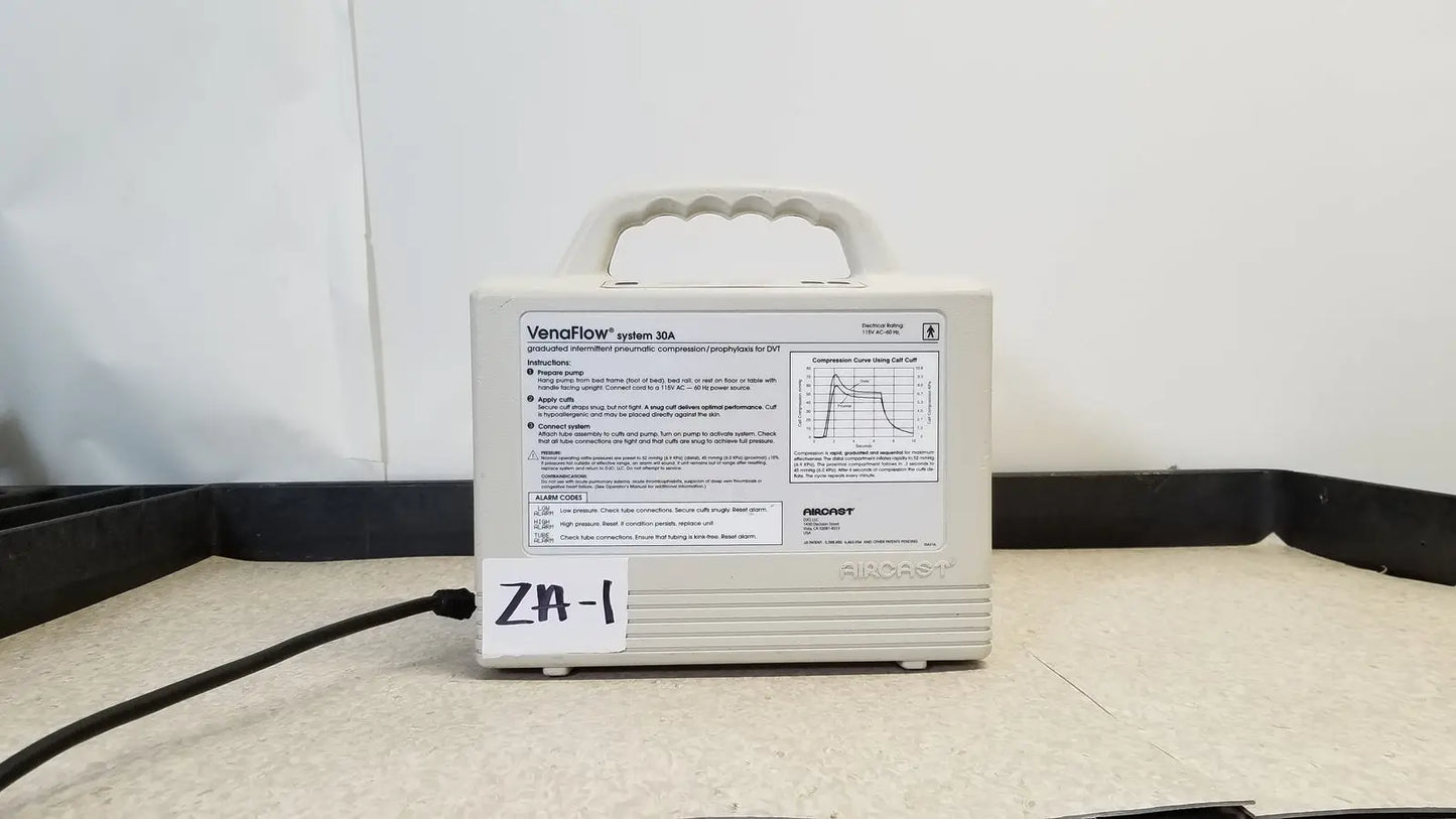 Reuse Medical Aircast VenaFlow System 30A with Hoses Lower Extremity Compression System DVT Medical & Lab Pumps, second-hand product photo 1