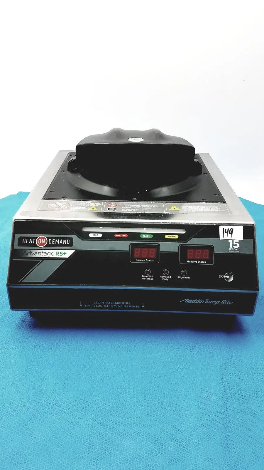 Reuse Medical Aladdin Temp-Rite Heat On Demand Advantage RS+ Plate Heater Centrifuge Tubes, second-hand product photo 1