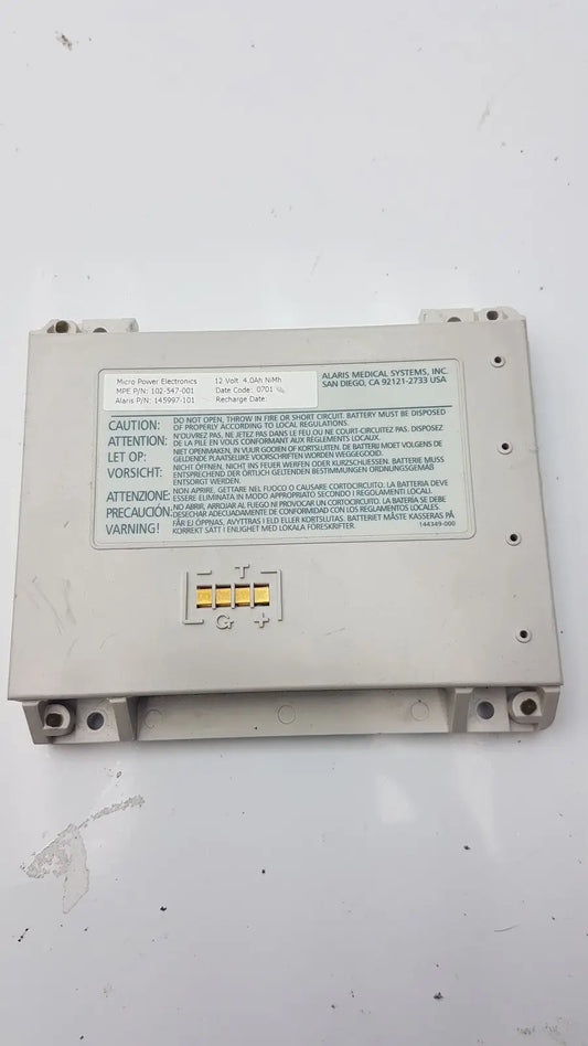 Alaris Medical 145997-101, Micro Power Electronics 102-547-001 Battery, second-hand product photo 2