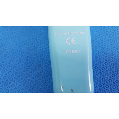 Light blue plastic battery labeled cr2bb for use with alco clean remote cr2bb medical healthcare tv remote control al-77166