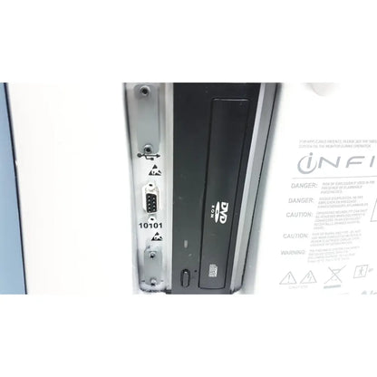 Alcon Infiniti Vision System model 210-0000-511 black dvd drive with silver metal casing and dvd logo on front panel