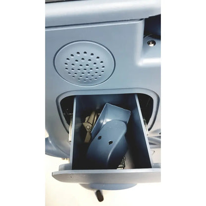 Gray plastic drawer containing various mechanical parts for alcon infiniti vision system model 210-0000-511