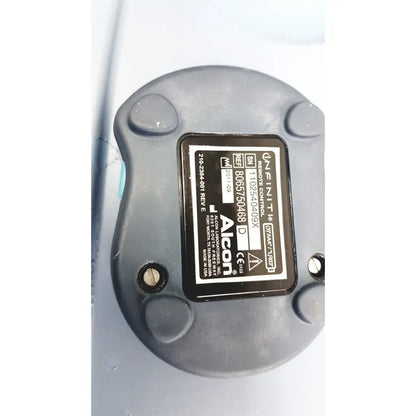 Black plastic remote control with aicon label for alcon infiniti vision system model 210-0000-511 reuse medical device