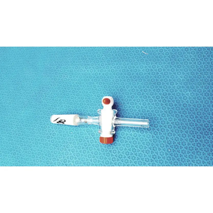 Aldrich glass white and red septum inlet flow control adapter with clear tubing and 2 mm ptfe bore for precise inlet flow