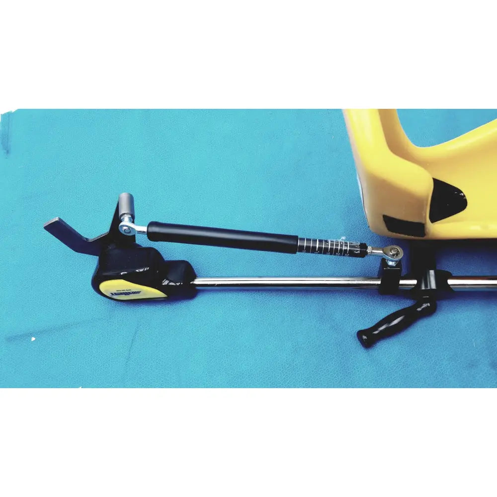 Allen Medical Yellofins Elite yellow and black adjustable bicycle pedal lever with spring-loaded mechanism for medical use