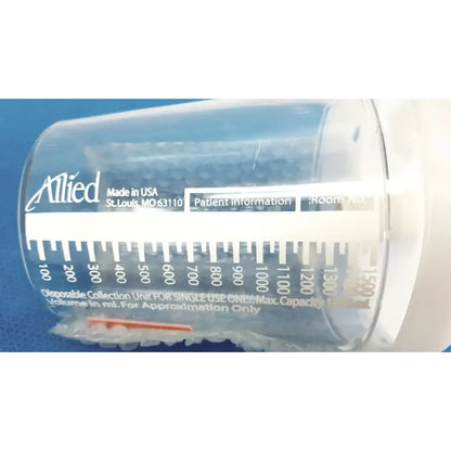 Allied Disposable Suction Canister, 1500ml, Single Use Collection Unit Disposable Suction Canister, second-hand product photo 5