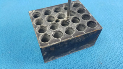 Reuse Medical Equipment Aluminum 20-Place Dry Bath Heating Block for 13mm Test Tubes Dry Bath Heating Block, second-hand product photo 7