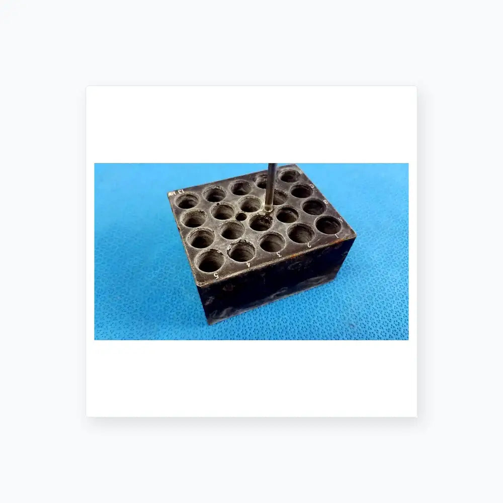 Reuse Medical Equipment Aluminum 20-Place Dry Bath Heating Block for 13mm Test Tubes Dry Bath Heating Block, second-hand product photo 7
