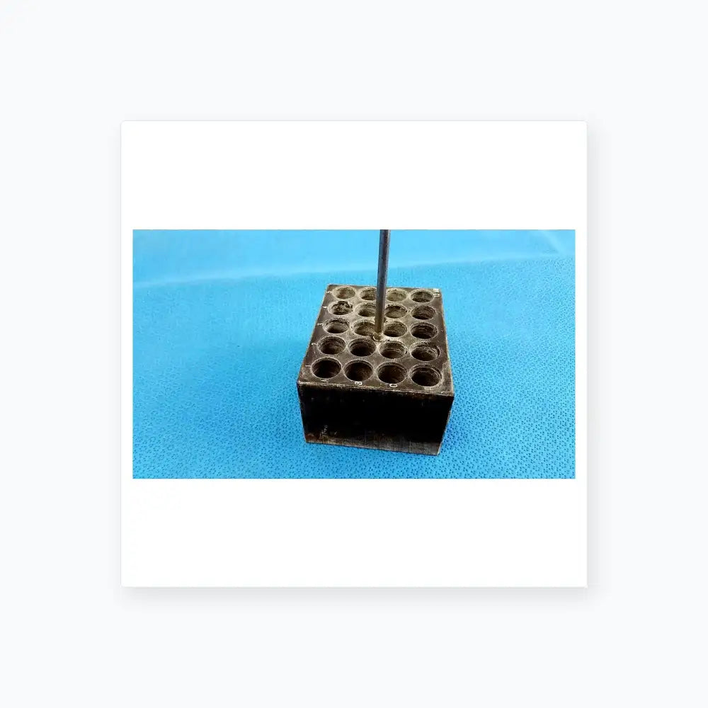 Reuse Medical Equipment Aluminum 20-Place Dry Bath Heating Block for 13mm Test Tubes Dry Bath Heating Block, second-hand product photo 2