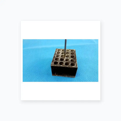 Reuse Medical Equipment Aluminum 20-Place Dry Bath Heating Block for 13mm Test Tubes Dry Bath Heating Block, second-hand product photo 2