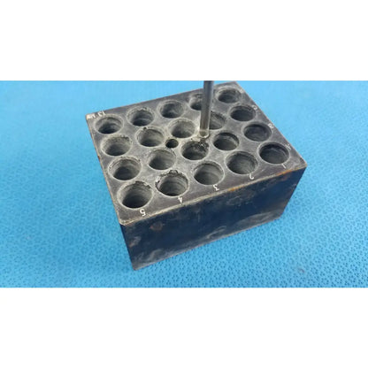 Reuse Medical Equipment Aluminum 20-Place Dry Bath Heating Block for 13mm Test Tubes Dry Bath Heating Block, second-hand product photo 7