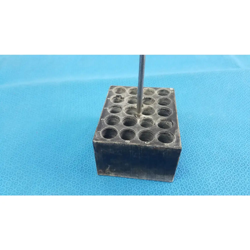 Reuse Medical Equipment Aluminum 20-Place Dry Bath Heating Block for 13mm Test Tubes Dry Bath Heating Block, second-hand product photo 2