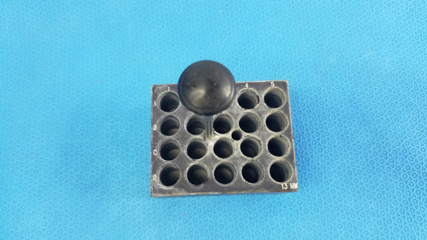 Reuse Medical Equipment Aluminum 20-Place Dry Bath Heating Block for 13mm Test Tubes Dry Bath Heating Block, second-hand product photo 4