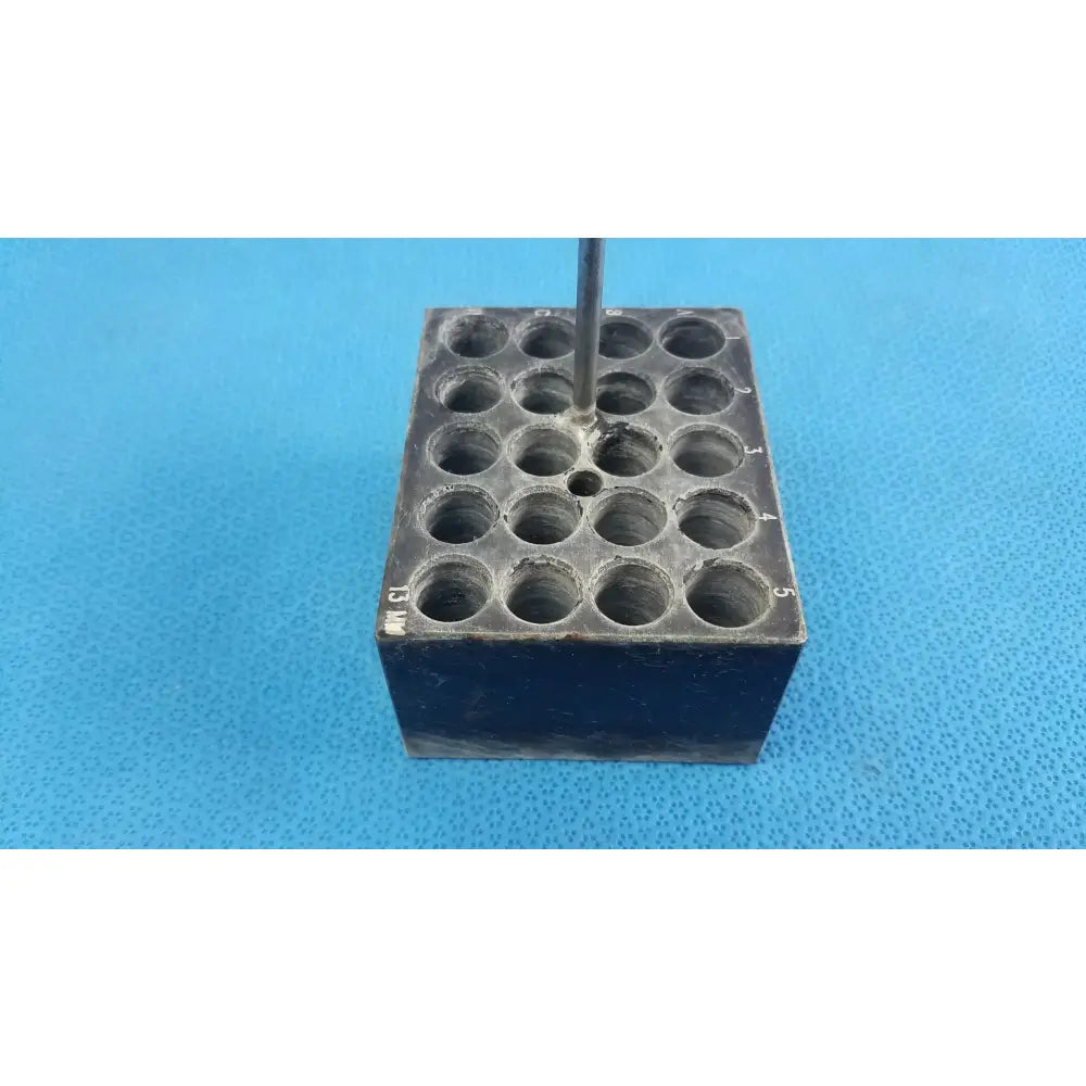 Reuse Medical Equipment Aluminum 20-Place Dry Bath Heating Block for 13mm Test Tubes Dry Bath Heating Block, second-hand product photo 6