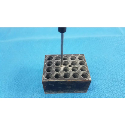 Reuse Medical Equipment Aluminum 20-Place Dry Bath Heating Block for 13mm Test Tubes Dry Bath Heating Block, second-hand product photo 3