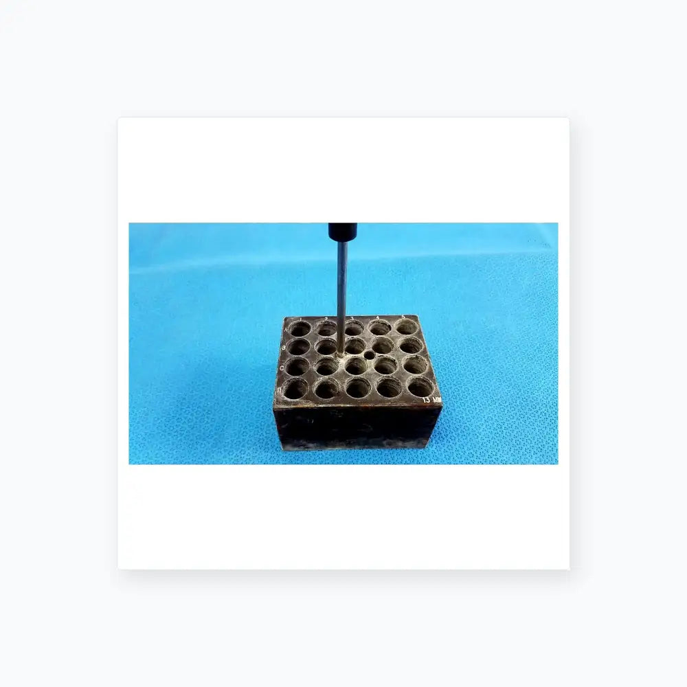 Reuse Medical Equipment Aluminum 20-Place Dry Bath Heating Block for 13mm Test Tubes Dry Bath Heating Block, second-hand product photo 3