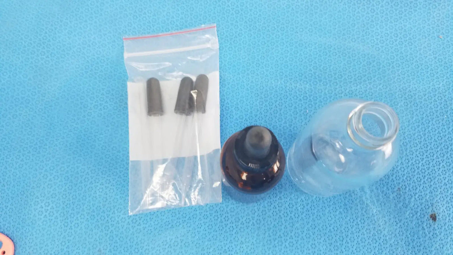 Generic Amber Glass Bottle and Clear Bottle with 3 Dropper Laboratory Dropper Bottles, second-hand product photo 2